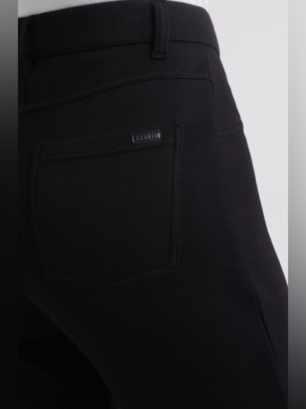 Hue Black High Rise Bootcut Pants Leggings - Picture 6 of 7